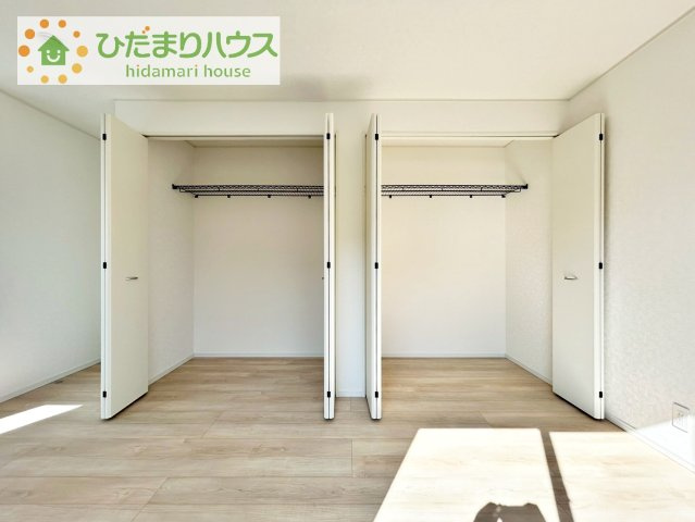 【収納】 | つくば市大曽根第1　新築戸建　1号棟 | 全室にクローゼットが付いていて、お部屋の住空間もスッキリ広々使えそうです(^^)