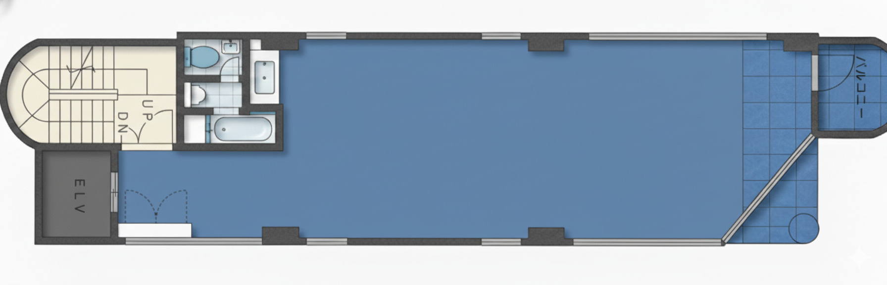 西麻布来山ビル　３Fの間取り