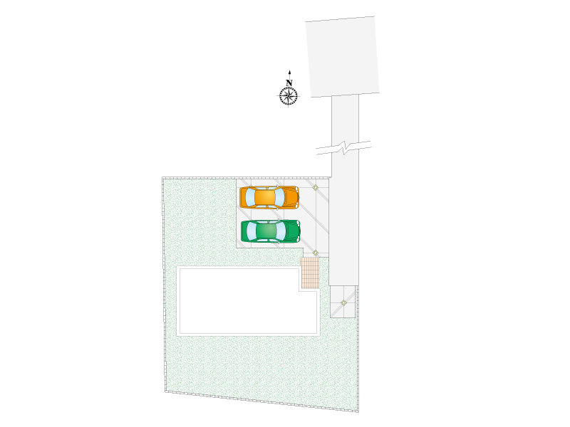 【４号棟：配置図】前橋市元総社町「全４区画」４号棟 4LDK+S
