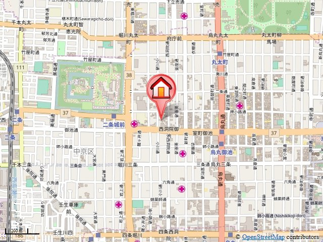 ブルック御池の地図