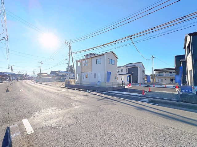 新築戸建・新築建売　福島市笹木野字北寺畑【繰り返す地震に強い】野田小・野田中の前面道路含む現地写真|2025年11月完成予定です！