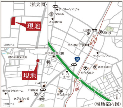 リーブルガーデン／北区鶴羽田第七／４号棟の地図