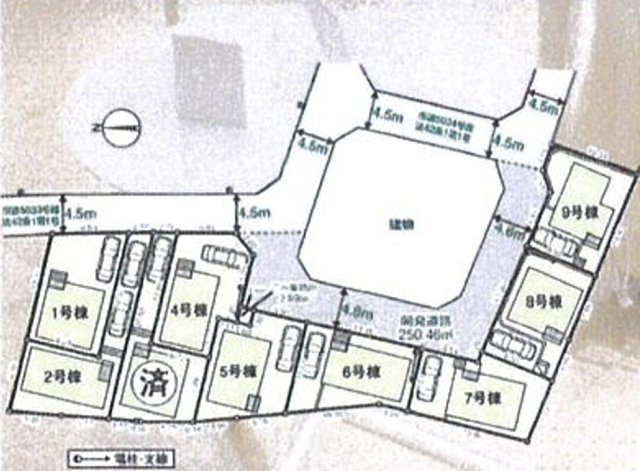 新築/新座市畑中　第28全９棟の区画図|全９棟