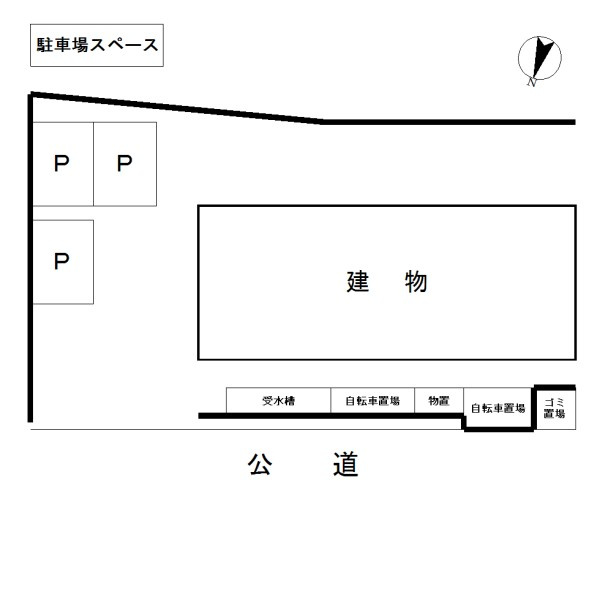 増富売アパートの区画図