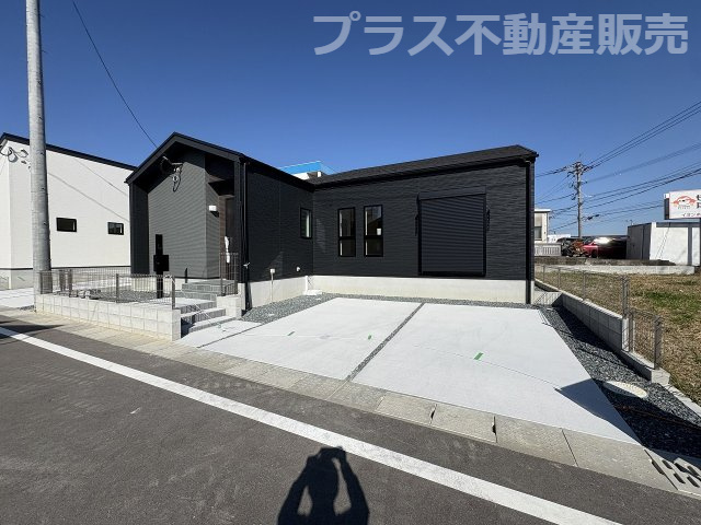 【外観】 | 糸島市志摩師吉8期・平屋　7号棟（全7棟）【仲介手数料無料・0円】 | 完成しました。物件内部もご見学頂けます。プラス不動産販売にお任せ下さい。