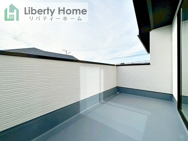 日立市東町3期　新築戸建　1号棟のバルコニー