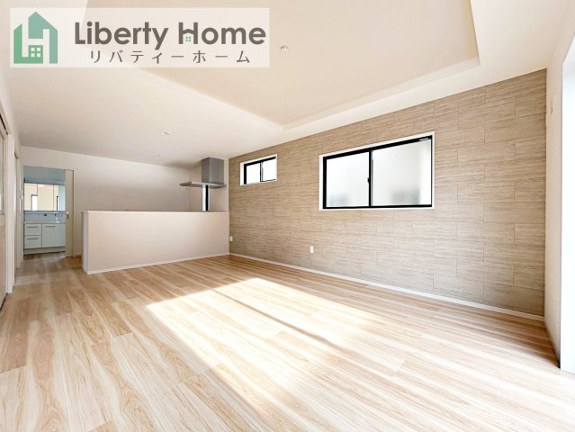 日立市東町3期　新築戸建　1号棟の居間・リビング