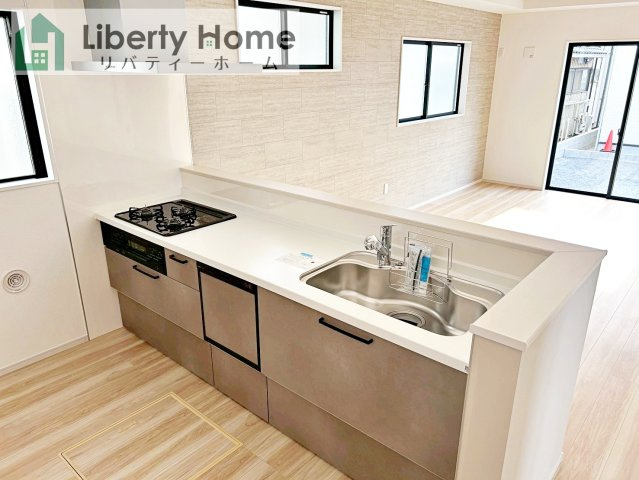 日立市東町3期　新築戸建　1号棟のキッチン