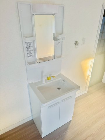的形町戸建の洗面所