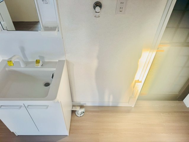 的形町戸建の洗面所