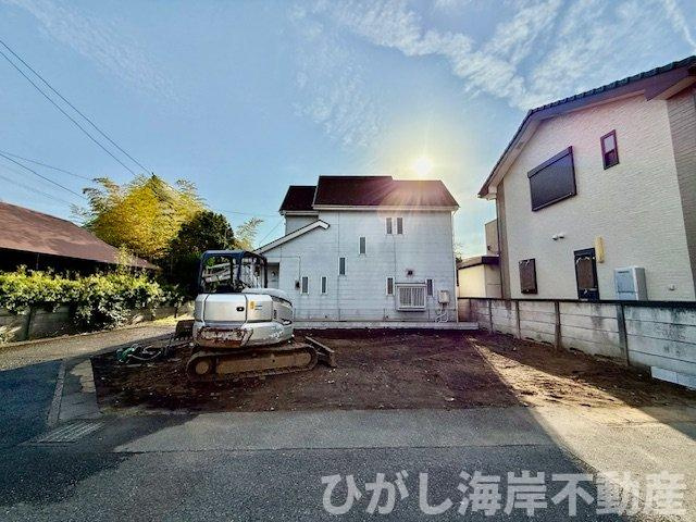 茅ヶ崎市松林3丁目　新築戸建　の外観|11月7日撮影　造成工事中　現地外観