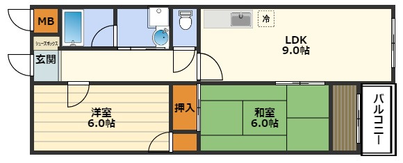 三木シャトーマンションの間取り