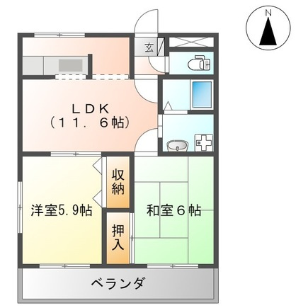 グレイスヴィラM・Tの間取り