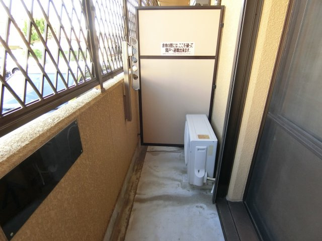 アムール千里丘のバルコニー