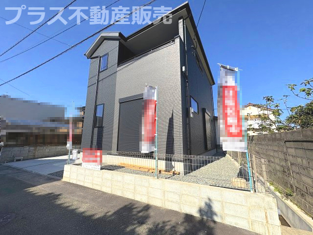 【外観】 | 糸島市加布里4丁目4期　1号棟（全1棟）【仲介手数料無料・0円】 | 現地写真。プラス不動産販売なら、現場の全ての棟をまとめてご見学頂けます。