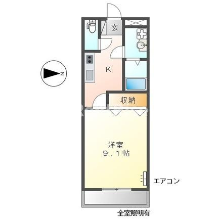 プチ・桃の間取り|間取図