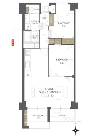 【間取り】京急仙台プラザ 
