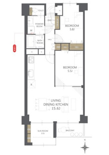 【間取り】京急仙台プラザ 