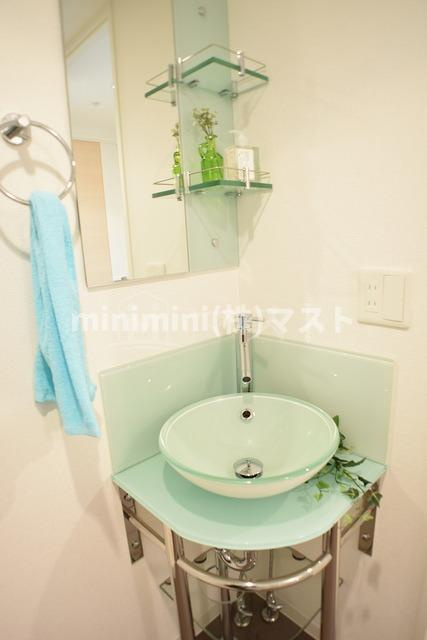 大阪市中央区上汐１丁目の賃貸マンションの洗面所