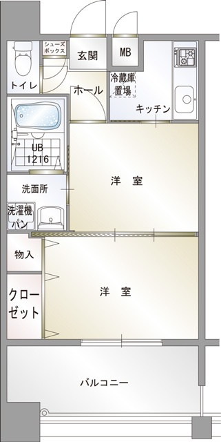 新品家具付きマンション中呉服町13(KaGood福岡)