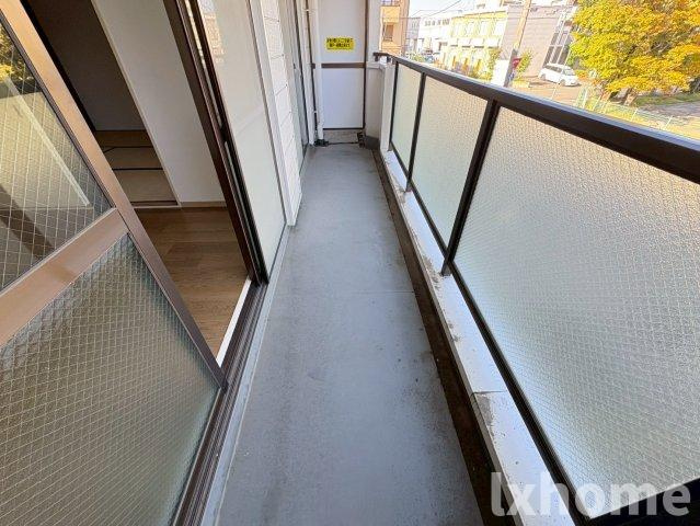 サークハイツのバルコニー|陽当たり良好なバルコニーです