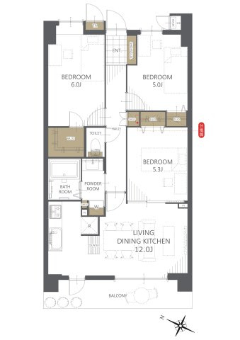 【間取り】サンクレイドル宮城野ルラーシュ 