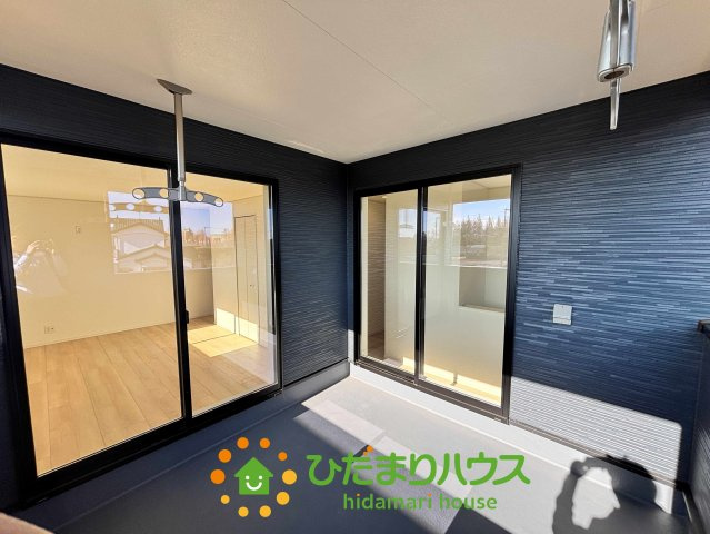 加須市水深第3　新築一戸建て　06　クレイドルガーデンのバルコニー|インナーバルコニーで雨天時も対応！
