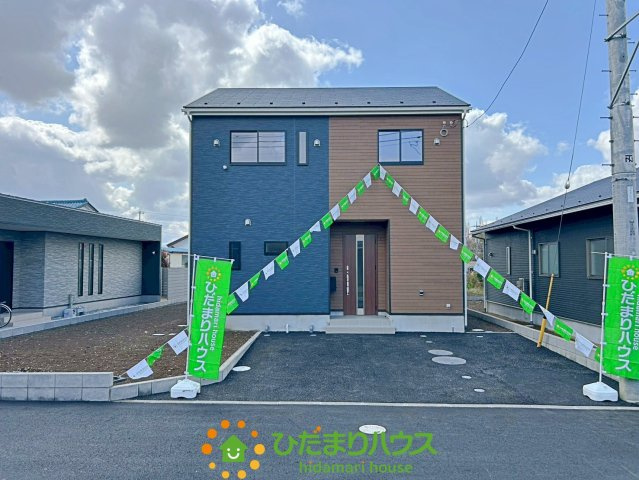 加須市水深第3　新築一戸建て　06　クレイドルガーデンの外観|インパクトのある佇まい！