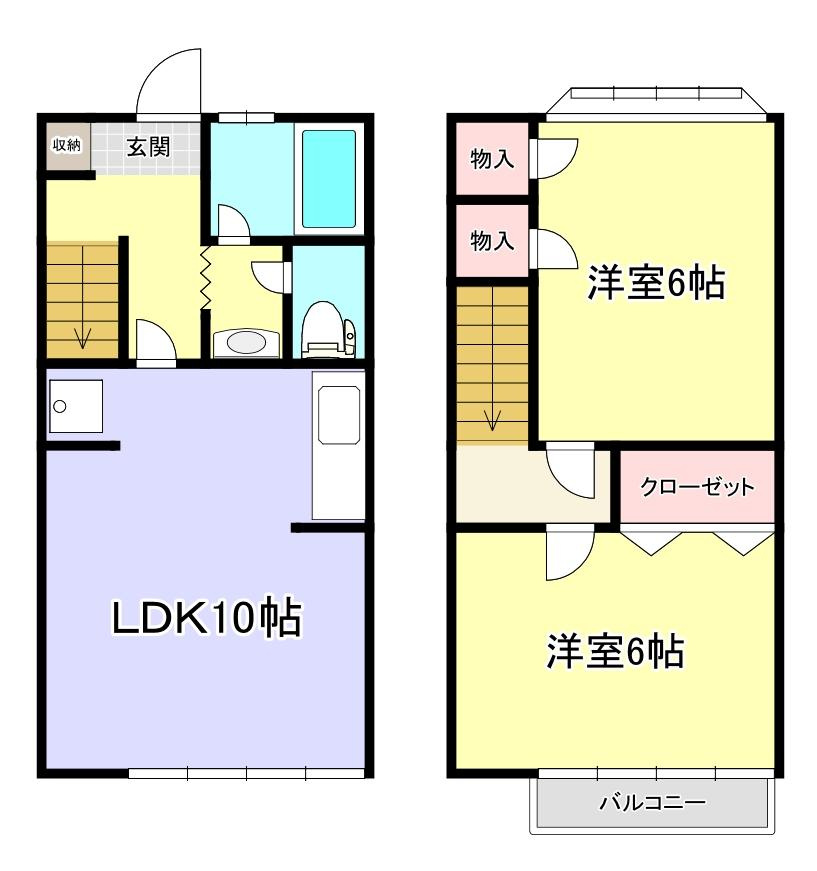 Kコーポの間取り