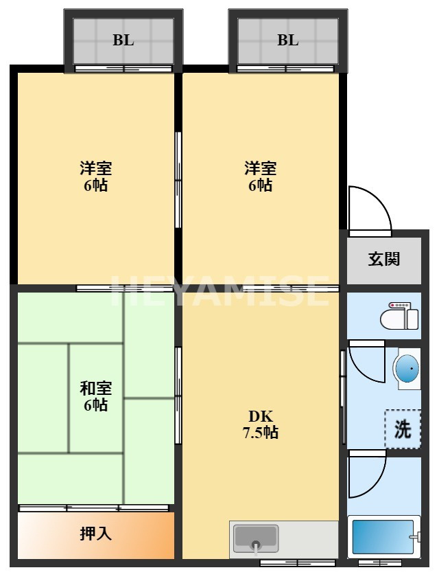 コーポゆきの間取り