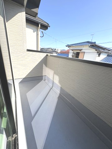 【バルコニー】 | 糸島市潤3丁目3期　3号棟（全5棟）【仲介手数料無料・0円】 | 現地写真。