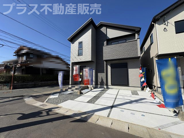 【外観】 | 糸島市潤3丁目3期　3号棟（全5棟）【仲介手数料無料・0円】 | 現地写真。プラス不動産販売なら、現場の全ての棟をまとめてご見学頂けます。