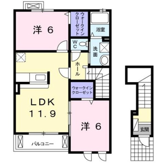 【間取り】 | シャインズ　ウィンドⅢ