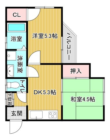 シティハイムサンビレッジの間取り