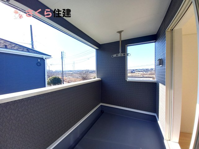クレイドルガーデン真岡市台町第８　2号棟のバルコニー|インナーバルコニーです