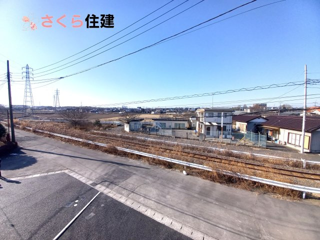 クレイドルガーデン真岡市台町第８　2号棟の展望|真岡線が目の前なのでSLを眺められそうです。