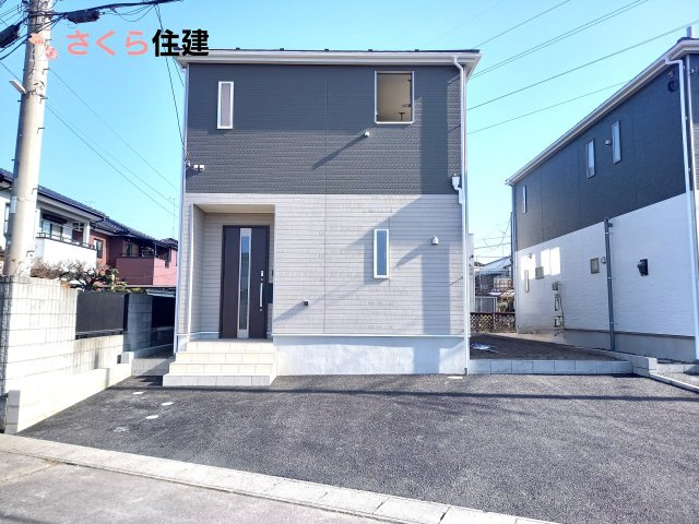 クレイドルガーデン真岡市台町第８　2号棟の外観|奥行があります