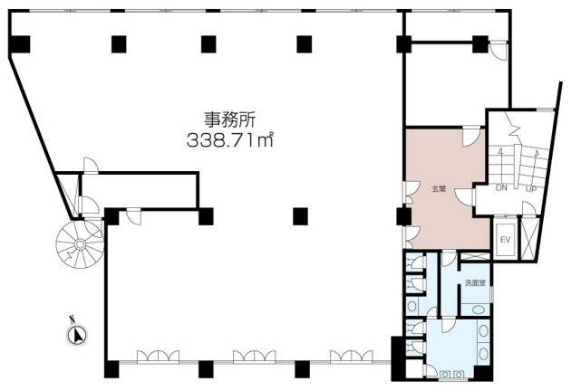 【反町】国道1号線沿い　5階部分事務所　想定利回り10.23％の画像