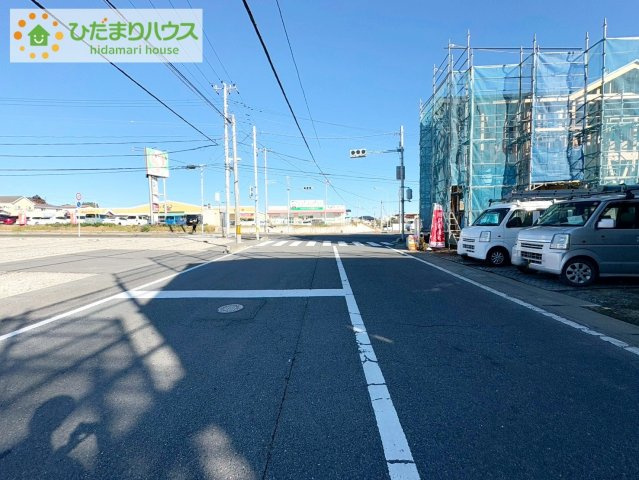 日立市東町3期　新築戸建　1号棟の前面道路含む現地写真|今から見たいも大歓迎！お気軽にお問い合わせください☆彡