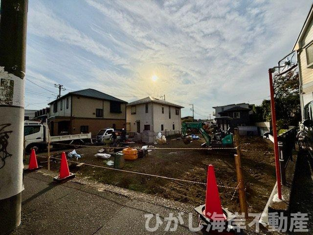 茅ヶ崎市菱沼3丁目　売地　全4区画の外観|11月7日撮影　造成工事中　現地外観