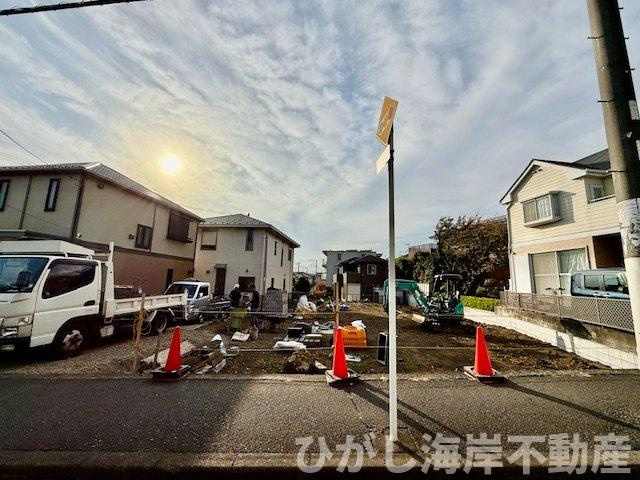 茅ヶ崎市菱沼3丁目　売地　全4区画の外観|11月7日撮影　造成工事中　現地外観