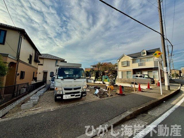 茅ヶ崎市菱沼3丁目　売地　全4区画の外観|11月7日撮影　造成工事中　現地外観