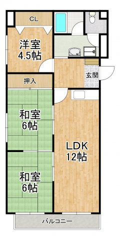 【間取り】 | ラポール百舌鳥