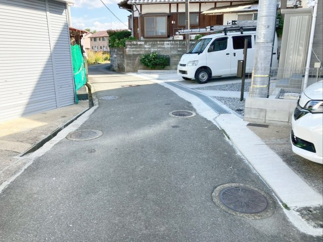 糟屋郡篠栗町大字乙犬　土地の前面道路含む現地写真|前面道路の様子です！（セットバック要）