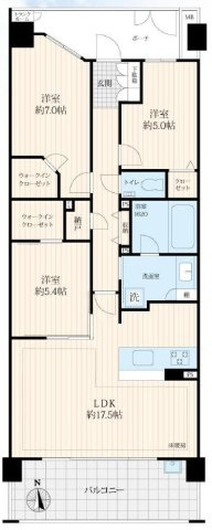アデニウム吉祥寺 の間取り