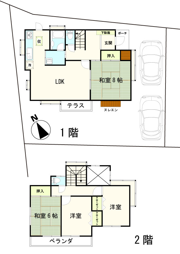 平塚市岡崎・中古戸建の間取り|縁側でお庭を見ながらの生活♪お好きにリフォームできます！