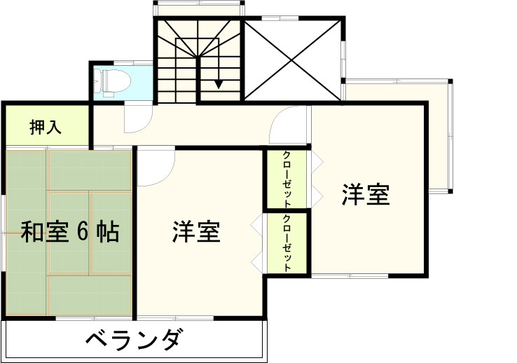 平塚市岡崎・中古戸建の間取り|収納スペース多めです♪