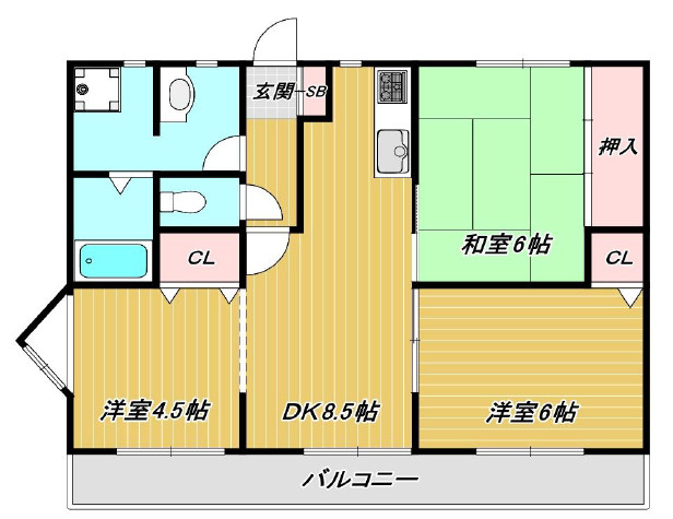 ドメスティック南光荘の間取り
