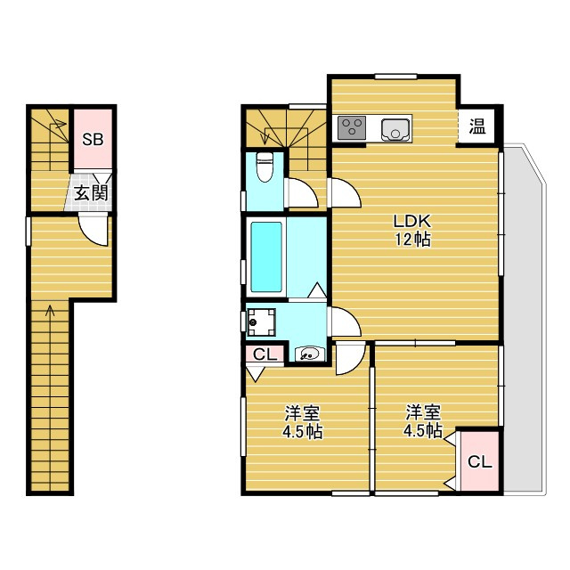 T・S旭丘の間取り
