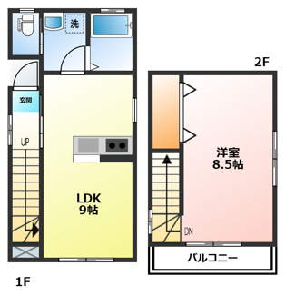【間取り】 | かものみやＫ